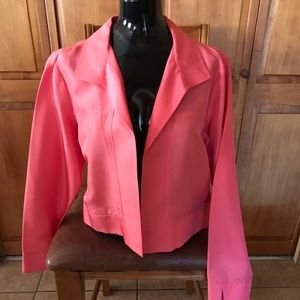 Silk coral blazer